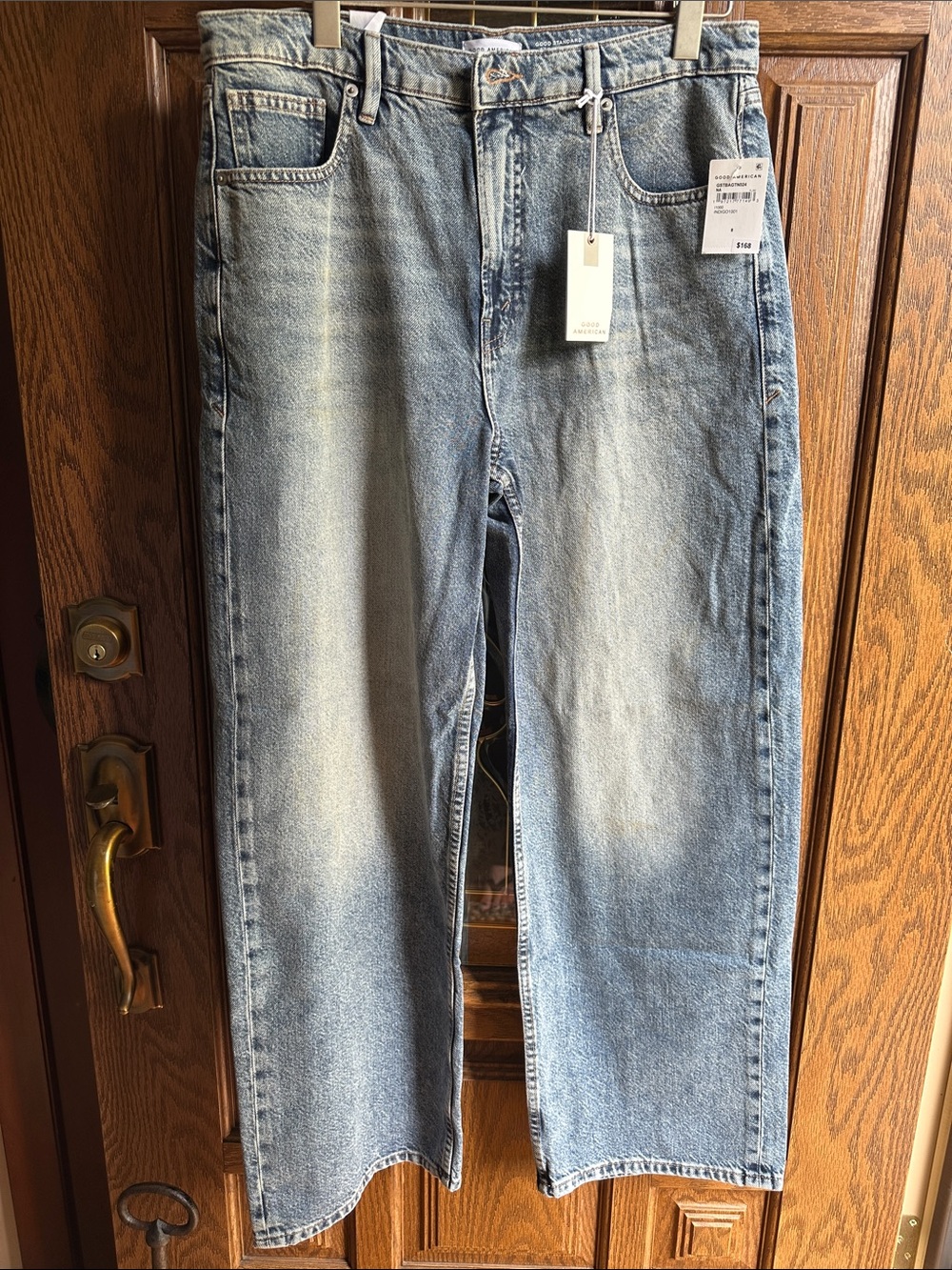 Good American Light Blue Jeans Size 8